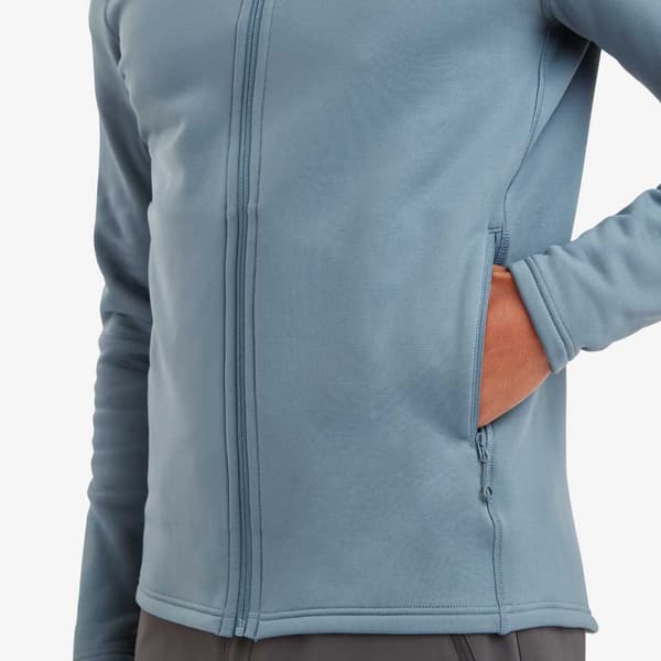 Montane Full Dragkedja Fleece Fury Blå M Man