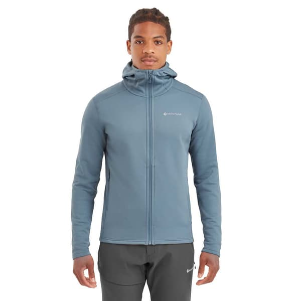 Montane Full Dragkedja Fleece Fury Blå M Man