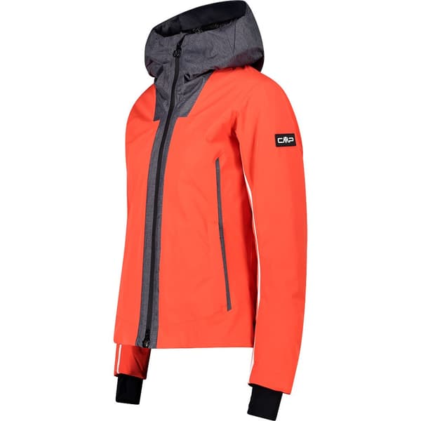 Cmp Jacka Fix Hood 31w0036 Orange 3XL Kvinna
