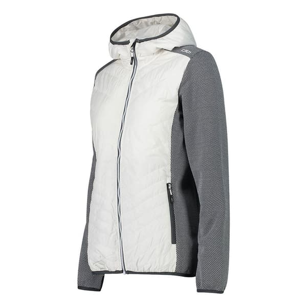 Cmp Fleece Hybrid Fix Hood 32h2026 Hvid XL Kvinde