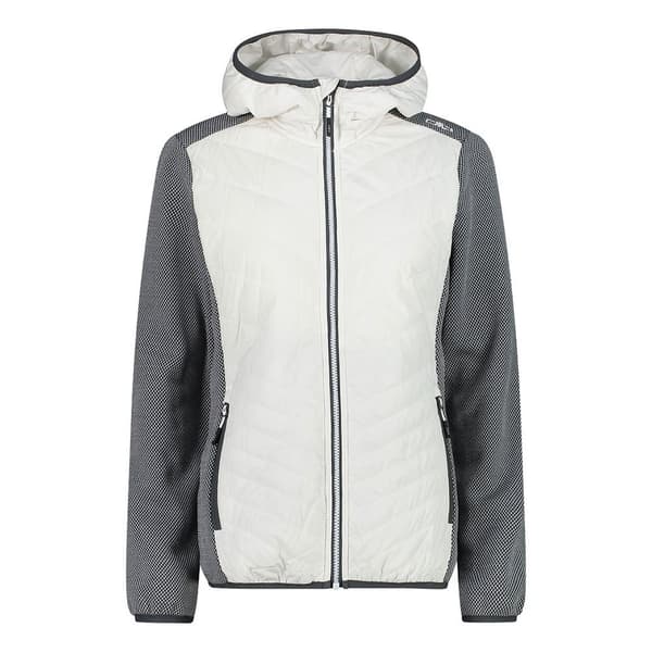 Cmp Fleece Hybrid Fix Hood 32h2026 Hvid XL Kvinde