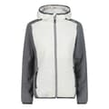 Miniatyrbillede 1 af 3: Cmp Fleece Hybrid Fix Hood 32h2026 Hvid XL Kvinde