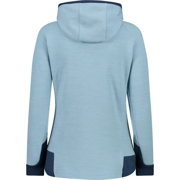 Cmp Fleece Fix Hood 32e2406 Blå M Kvinde