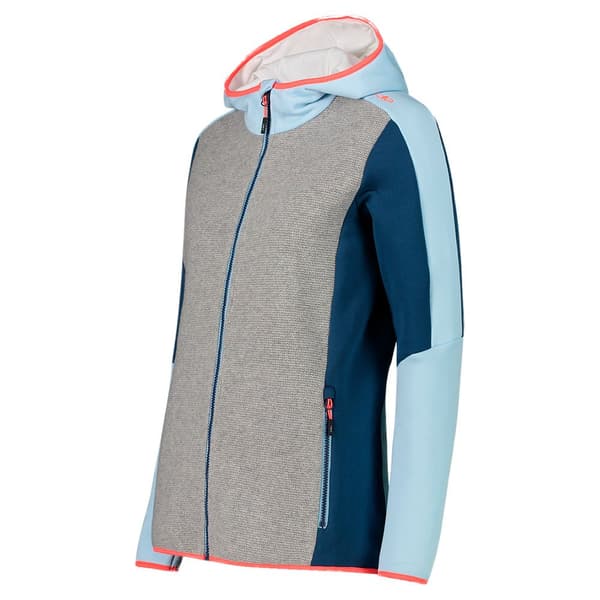 Cmp Jakke Fix Hood 32m2086 Grå M Kvinde