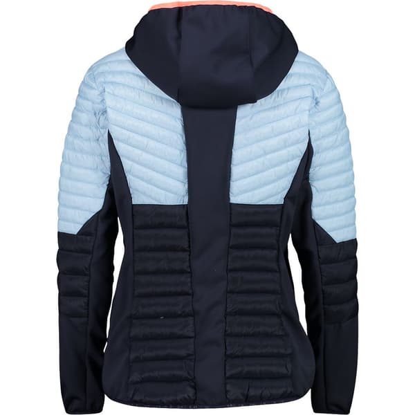 Cmp Jakke Hybrid Fix Hood 32z4206 Blå L Kvinde