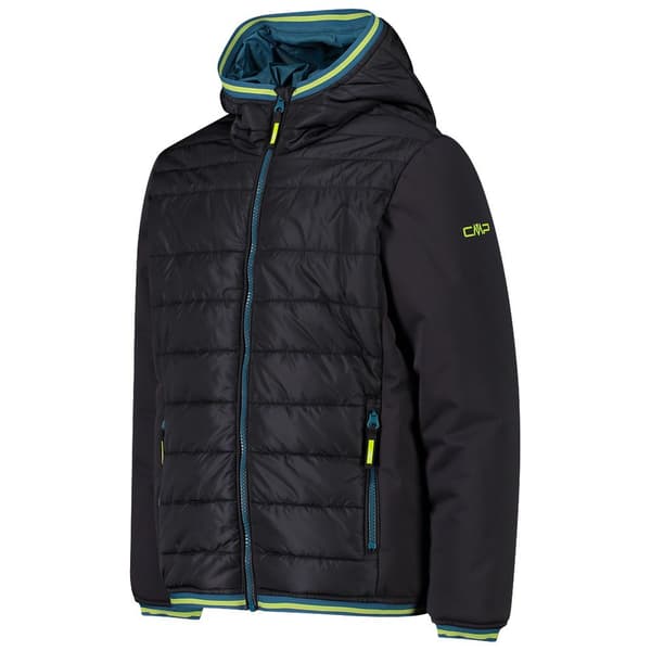 Cmp Jakke Fix Hood 32k1044 Sort 6 Years Dreng