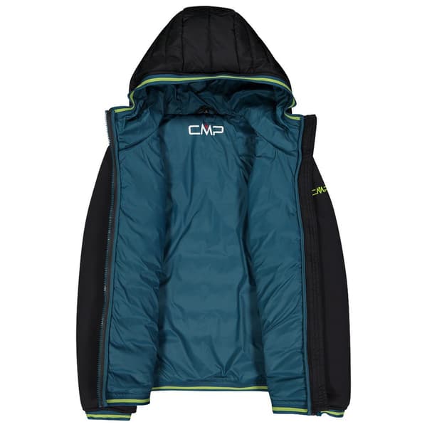 Cmp Jakke Fix Hood 32k1044 Sort 6 Years Dreng