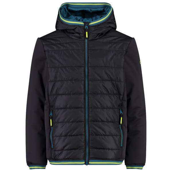 Cmp Jakke Fix Hood 32k1044 Sort 6 Years Dreng