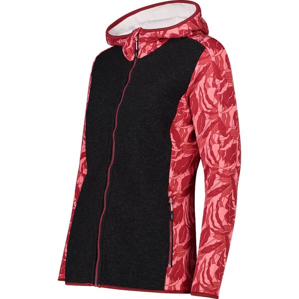 Cmp Jakke Fix Hood 32m2086 Rød S Kvinde