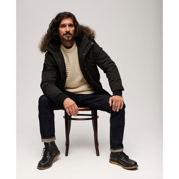 Superdry Puffer Takki Everest Musta M Mies