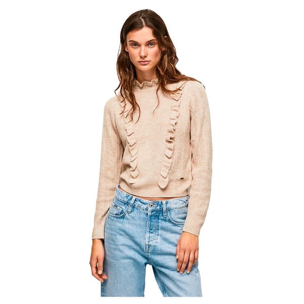 Pepe Jeans Sweater Talia Beige M Kvinde
