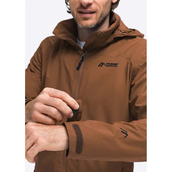 Maier Sports Regnjacka Med Full Dragkedja Metor Rec M Brun M / Regular Man