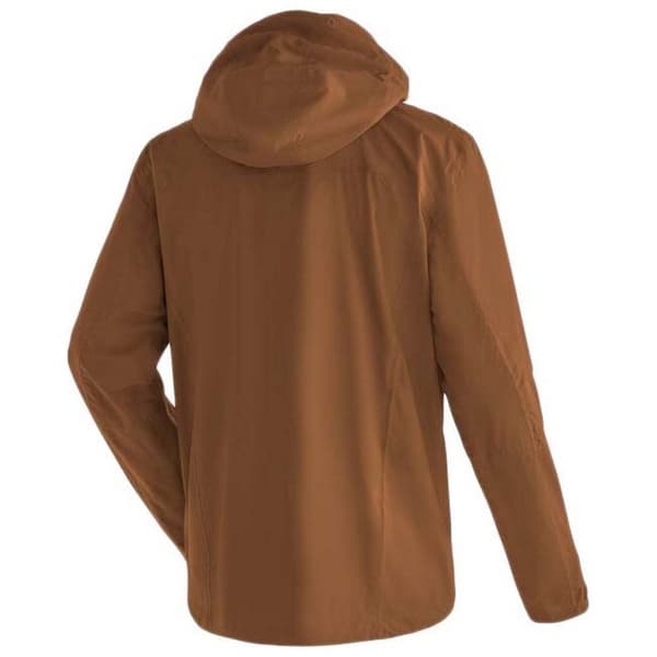 Maier Sports Regnjacka Med Full Dragkedja Metor Rec M Brun M / Regular Man