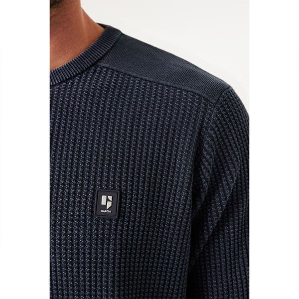 Garcia Sweater Med Rund Hals Z1165 Grå M Mand