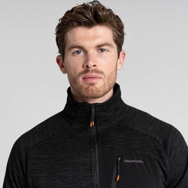 Craghoppers Halv Blixtlåsfleece Tarbert Svart S Man