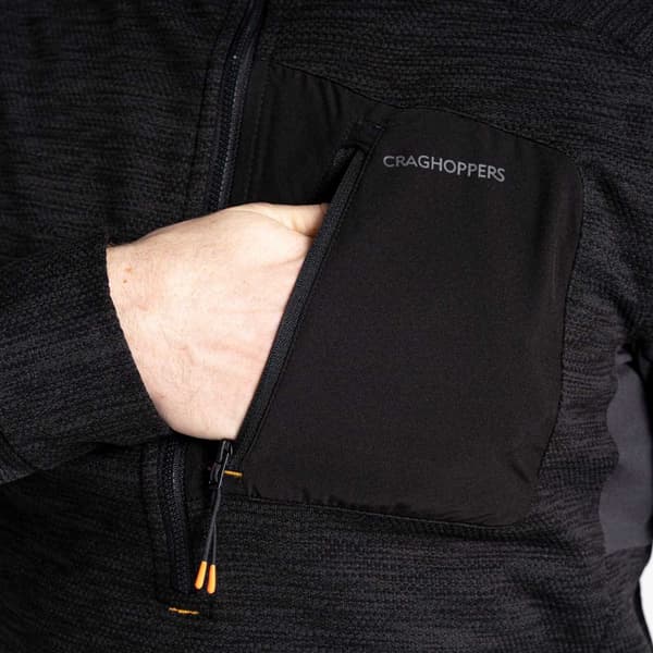 Craghoppers Halv Blixtlåsfleece Tarbert Svart S Man