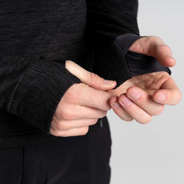 Craghoppers Halv Blixtlåsfleece Tarbert Svart S Man