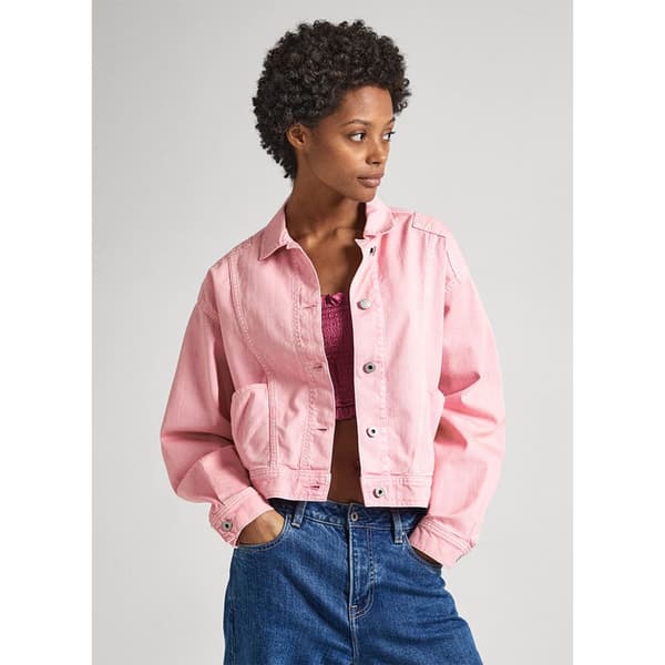 Pepe Jeans Jeansjacka Turner Clr Rosa M Kvinna