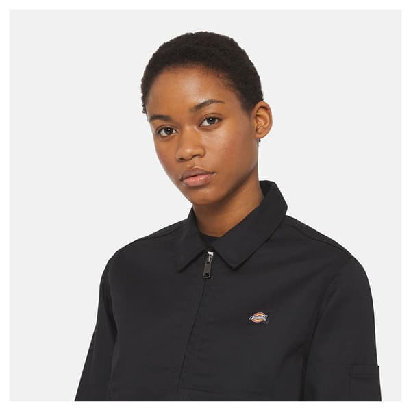 Dickies Jakke Unlined Cropped Eisenhower Recycled Sort XS Kvinde
