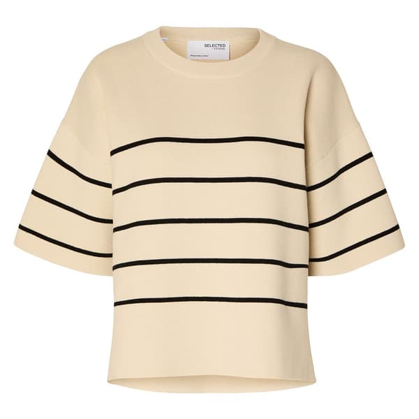 Selected Tröja Liva 2/4 Beige XL Kvinna