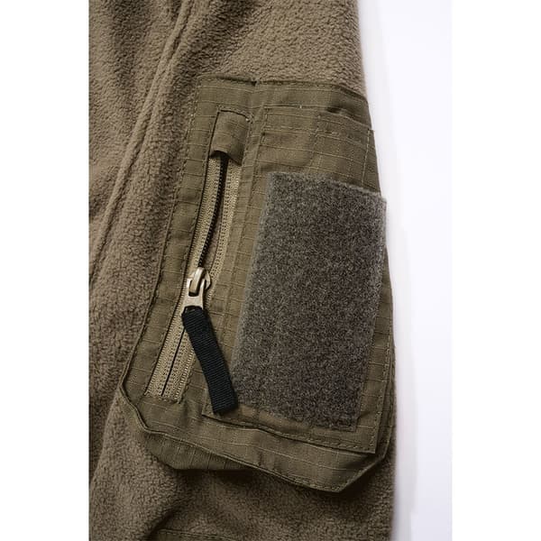 Brandit Fleece Troyer Ripstop Grøn 3XL Mand