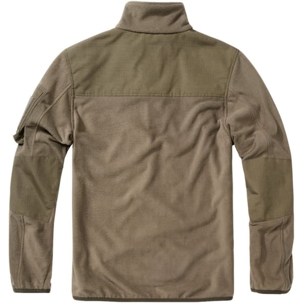 Brandit Fleece Troyer Ripstop Grøn 3XL Mand