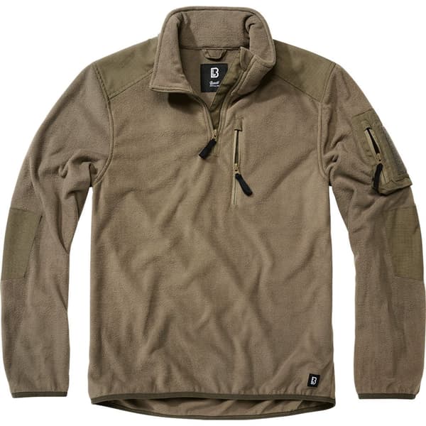 Brandit Fleece Troyer Ripstop Grøn 3XL Mand