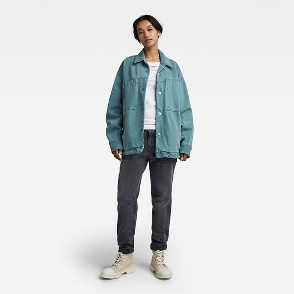 G-star Överskjorta Oversized Workwear Grönt XS Kvinna