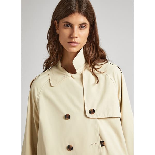Pepe Jeans Frakke Sheila Beige L Kvinde