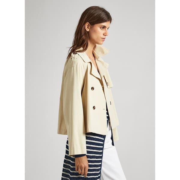 Pepe Jeans Frakke Sheila Beige L Kvinde