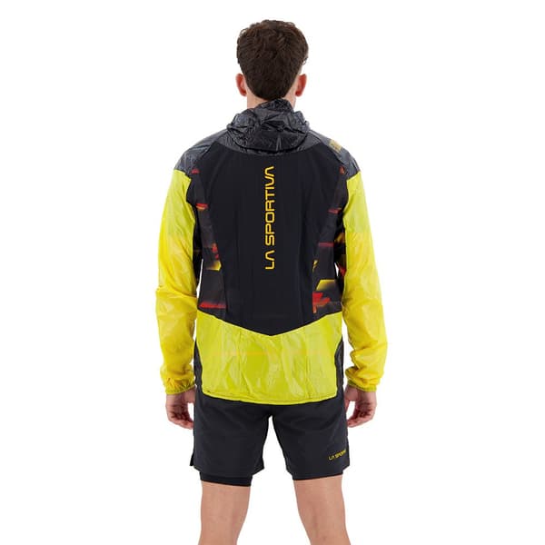 La Sportiva Jakke Blizzard Windbreaker Gul,Sort S Mand