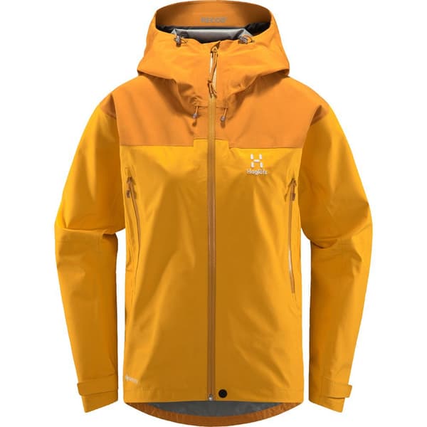 Haglofs Jacka Roc Flash Goretex Gul XS Kvinna