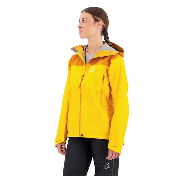 Haglofs Jacka Roc Flash Goretex Gul XS Kvinna