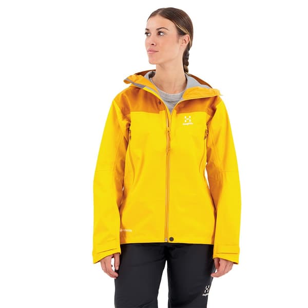 Haglofs Jacka Roc Flash Goretex Gul XS Kvinna