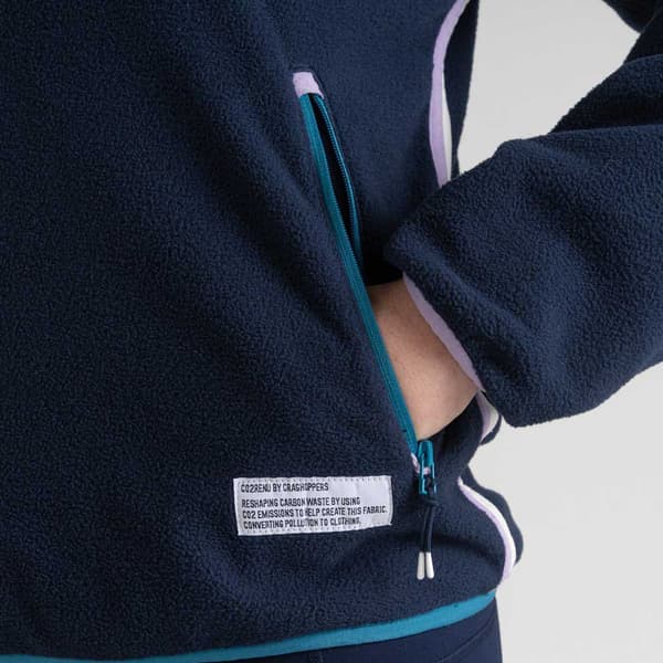 Craghoppers Halv Lynlås Fleece Co2 Renu Blå 16 Kvinde