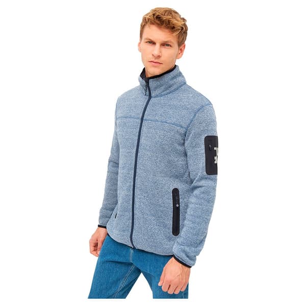 Sea Ranch Fleece Med Fuld Lynlås Sidney Blå 3XL Mand