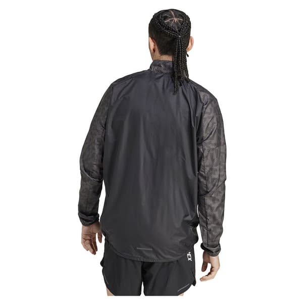 Adidas Jacka Trail Wind Grå M Man