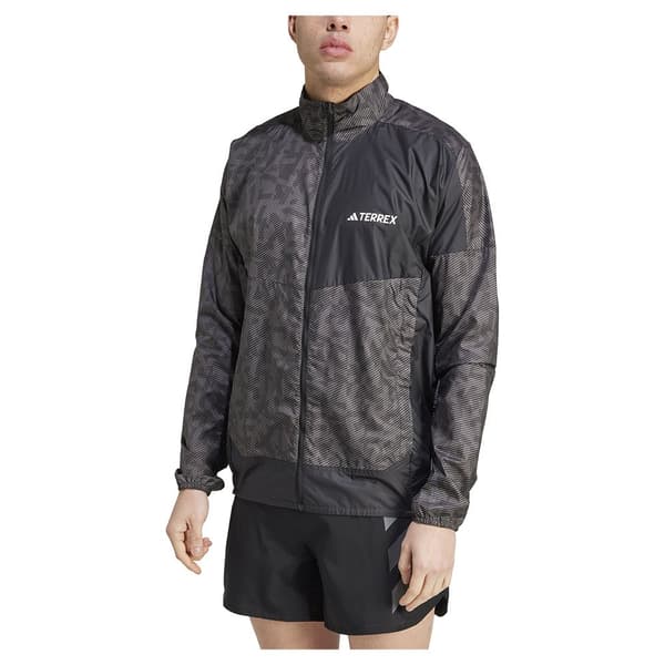 Adidas Jakke Trail Wind Grå M Mand