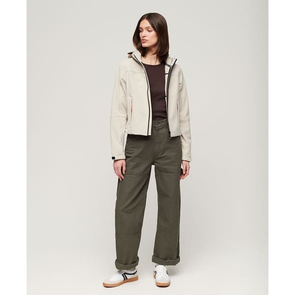 Superdry Takki Soft Shell Trekker Beige L Nainen