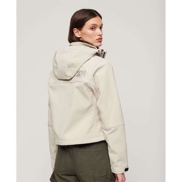 Superdry Takki Soft Shell Trekker Beige L Nainen