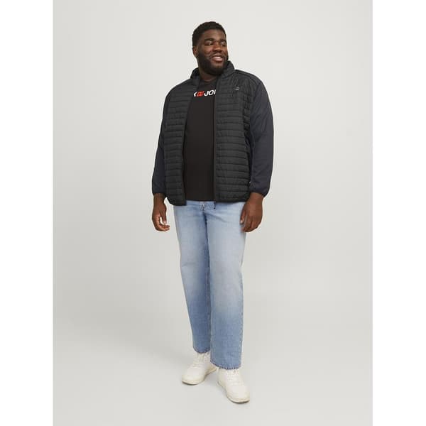 Jack & Jones Jacka Multi Quilted Collar Plus Grå 6XL Man