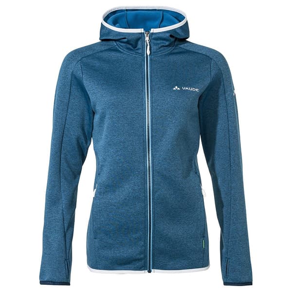 Vaude Full Dragkedja Fleece Valsorda Blå 42 Kvinna