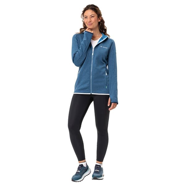 Vaude Full Dragkedja Fleece Valsorda Blå 42 Kvinna