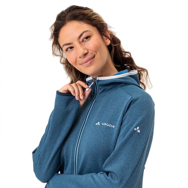 Vaude Full Dragkedja Fleece Valsorda Blå 42 Kvinna