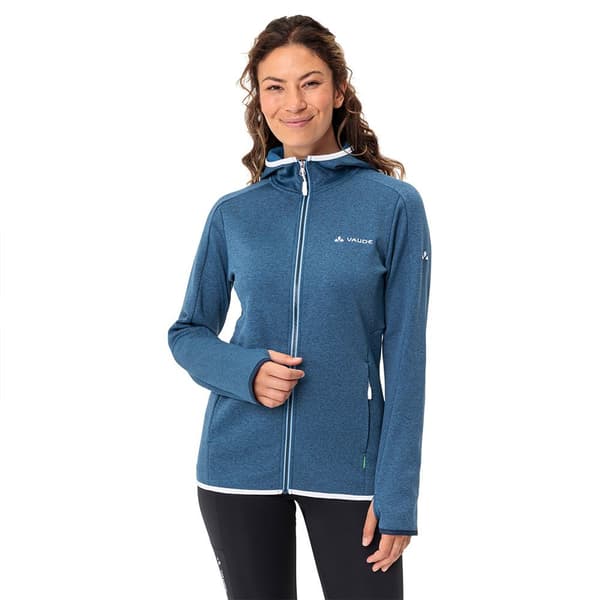 Vaude Full Dragkedja Fleece Valsorda Blå 42 Kvinna