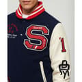 Miniatyrbild 3 av 4: Superdry Bomberjacka College Varsity Patched Beige 2XL Man