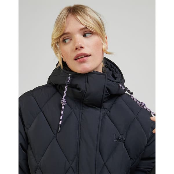 Lee Pufferjacka Short Puffer Grå XL Kvinna