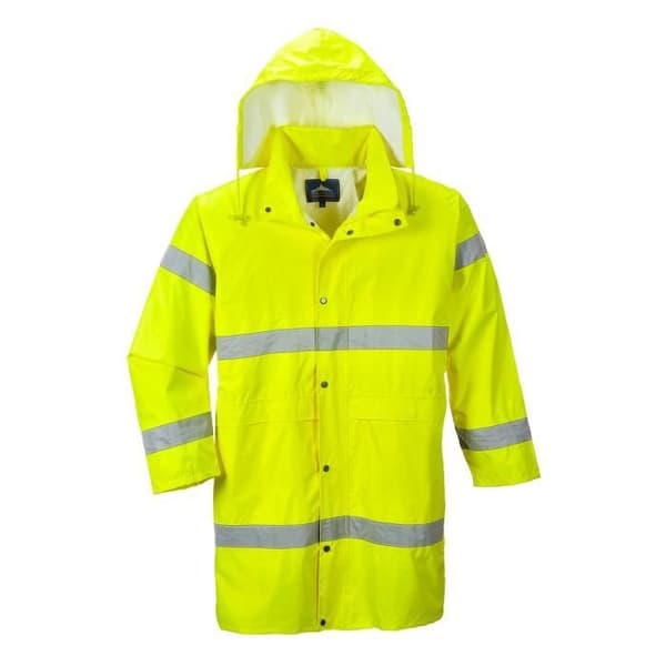 Regnjacka - Portwest - Hög synlighet - Orange - XL - Vattentät och slitstark