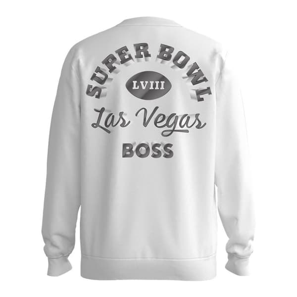 Boss Tröja Wilson Nfl 10243030 Vit M Man