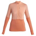 Pikkukuva 1 / 2: Icebreaker Half Zip Fleece Merino 200 Realfleece Descender Oranssi M Nainen